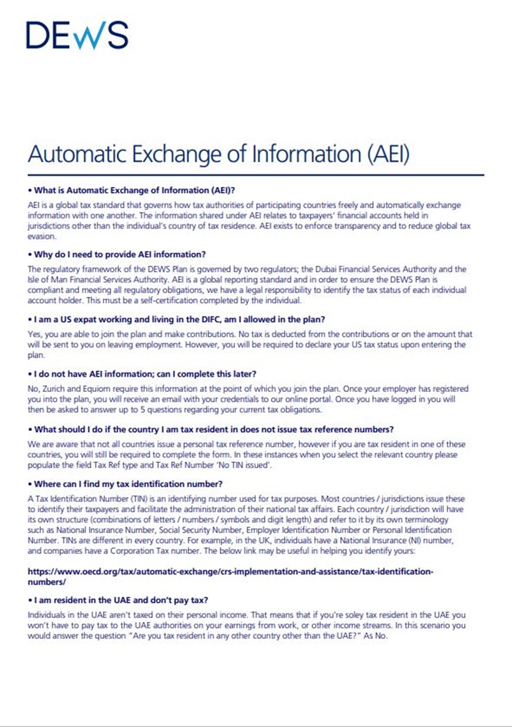 Automatic Exchange Information Guide
